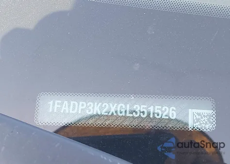 2016 Ford Focus Se из США, поврежденный, VIN 1FADP3K2XGL351526